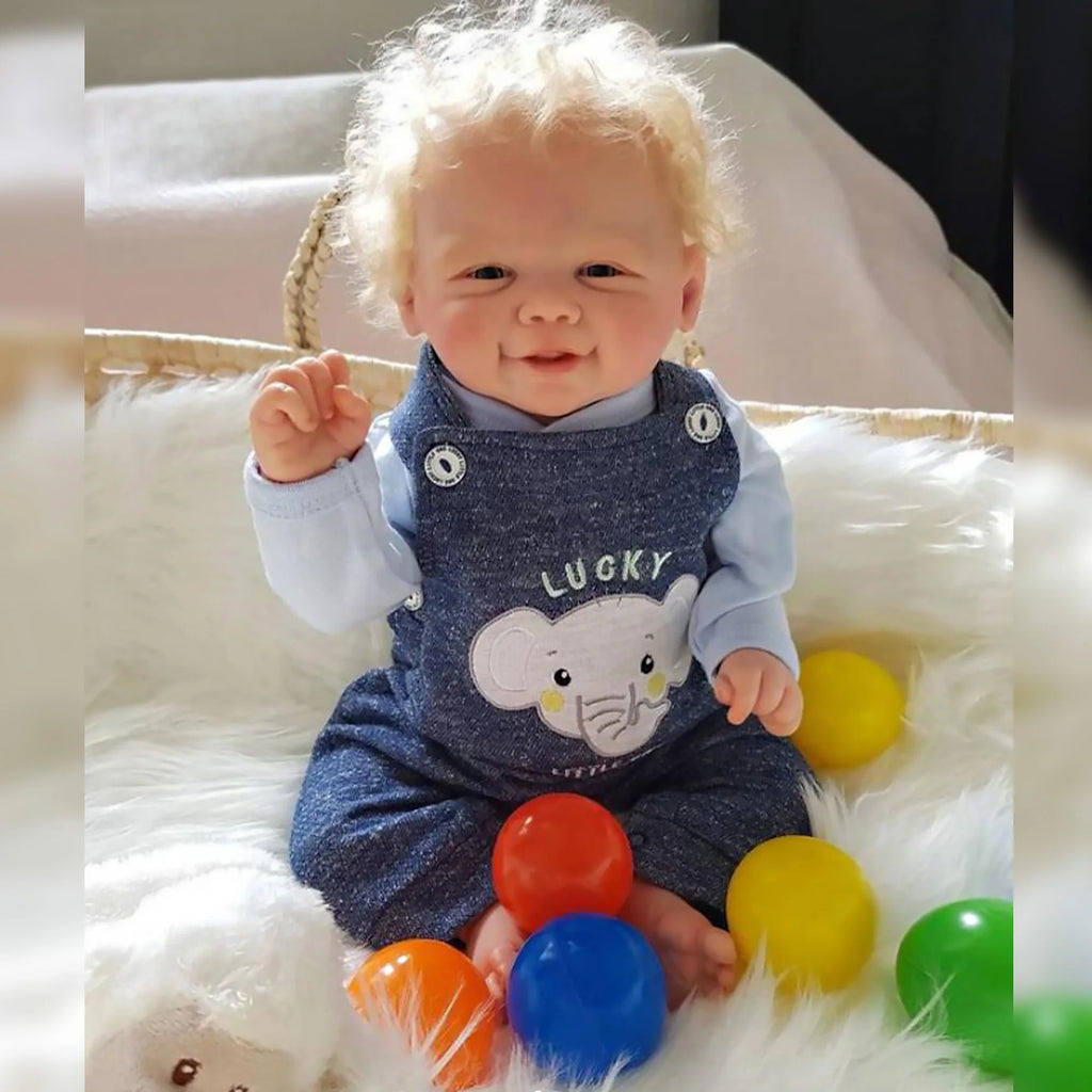 18" Vivienne Bebé Reborn Dolls Lovely 3D Painted Skin With Rooted Hair Lifelike Reborn Baby Dolls Muñecas Reborn