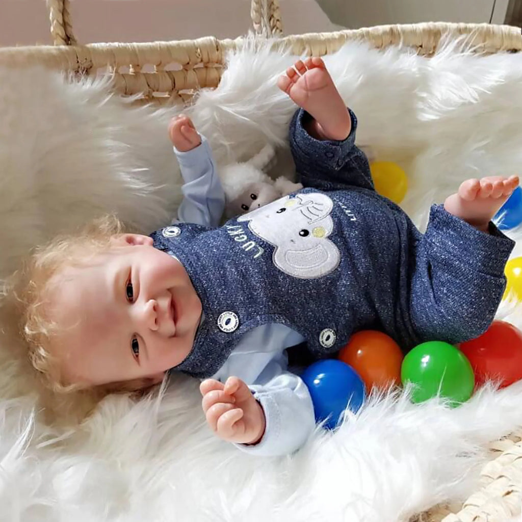 18" Vivienne Bebé Reborn Dolls Lovely 3D Painted Skin With Rooted Hair Lifelike Reborn Baby Dolls Muñecas Reborn