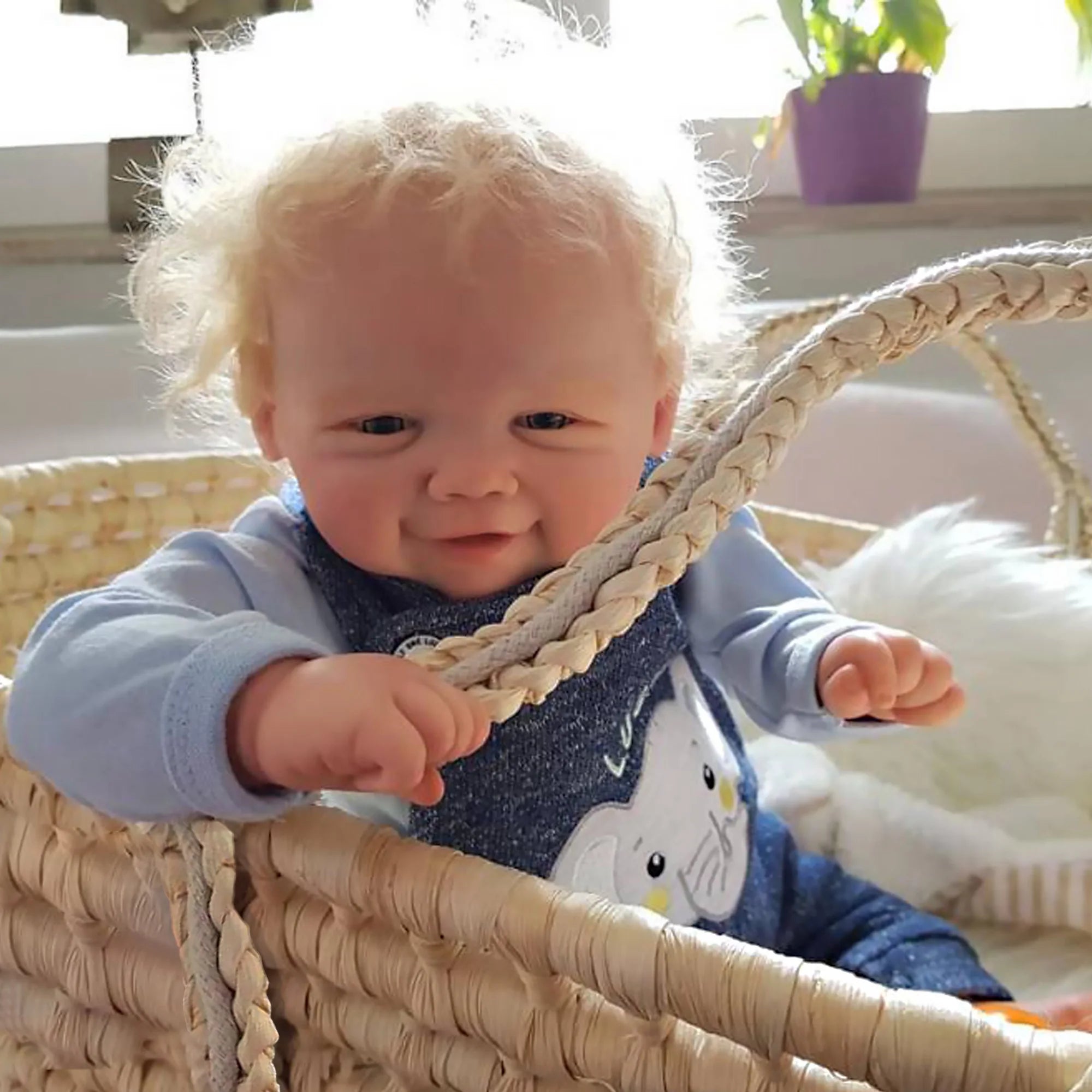 18" Vivienne Bebé Reborn Dolls Lovely 3D Painted Skin With Rooted Hair Lifelike Reborn Baby Dolls Muñecas Reborn