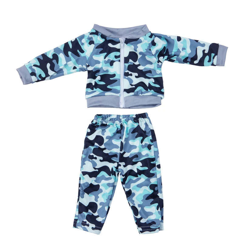 Reborn Baby Doll Winter Coat Pink Skirt 18 Inch Girl Dolls Clothes Jacket Children Xmas Gift Toys Wears