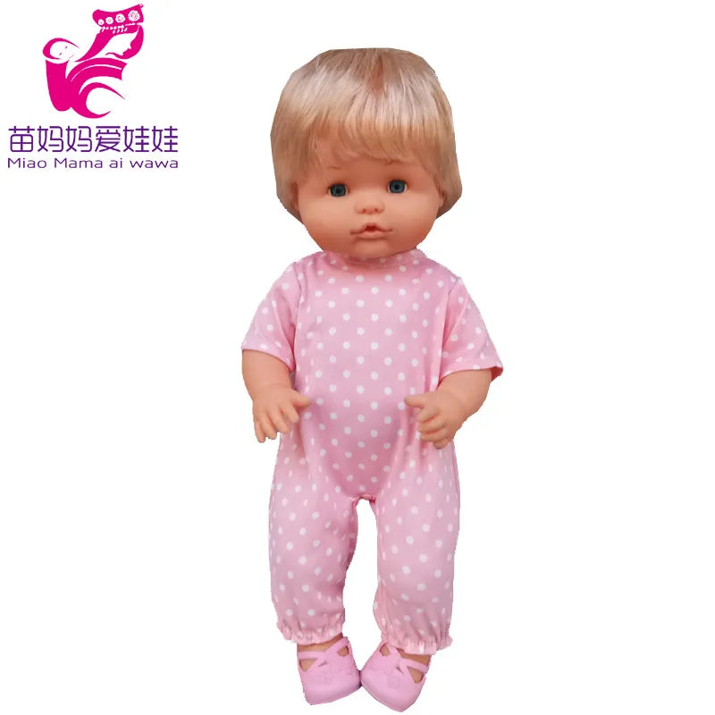 Reborn Baby Dolls Dress for 40 Cm Nenuco Ropa Y Su Hermanita Children Girl Gift Doll Clothes