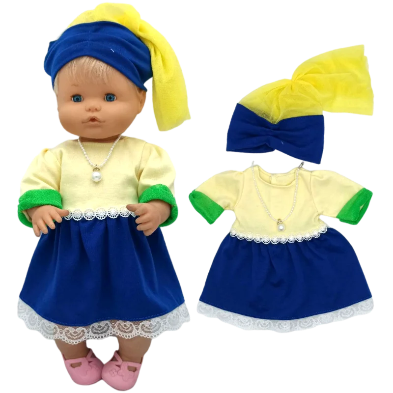 Reborn Baby Dolls Dress for 40 Cm Nenuco Ropa Y Su Hermanita Children Girl Gift Doll Clothes