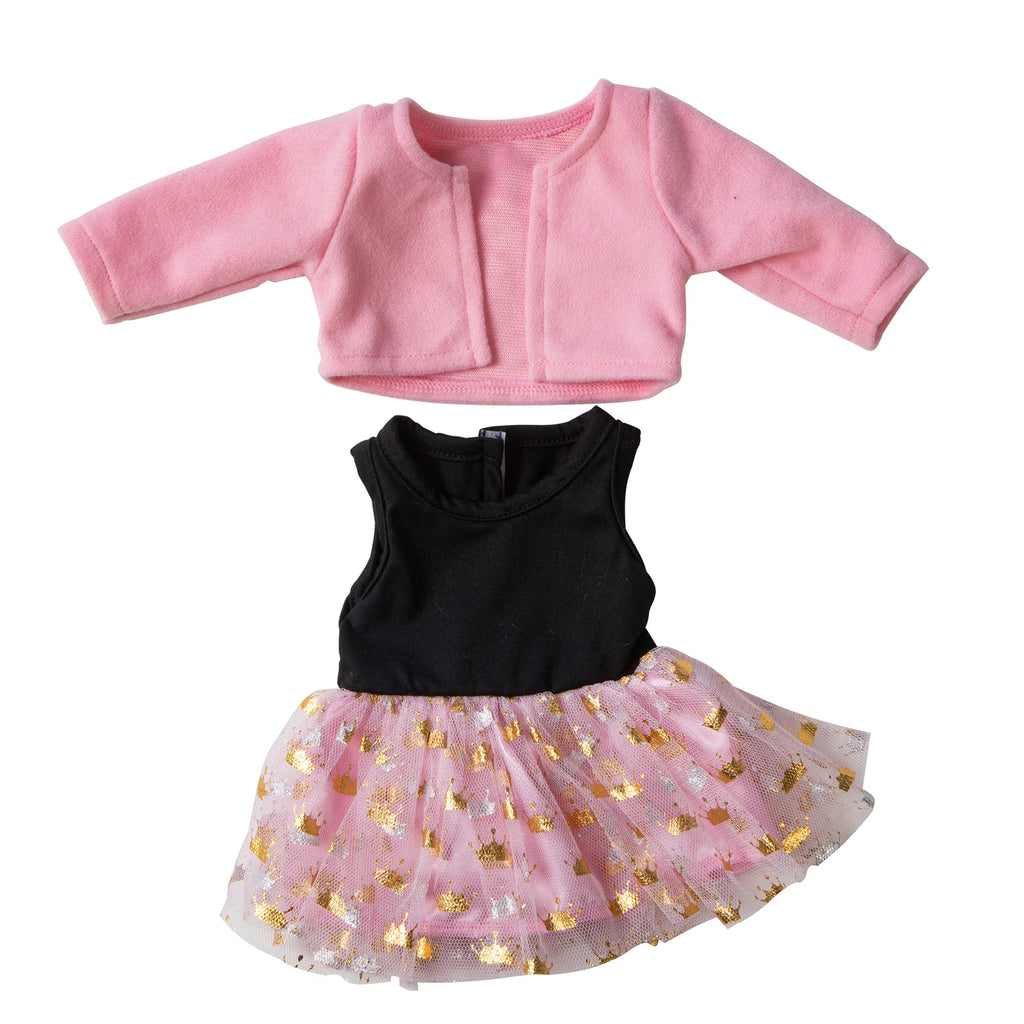 Reborn Baby Doll Winter Coat Pink Skirt 18 Inch Girl Dolls Clothes Jacket Children Xmas Gift Toys Wears