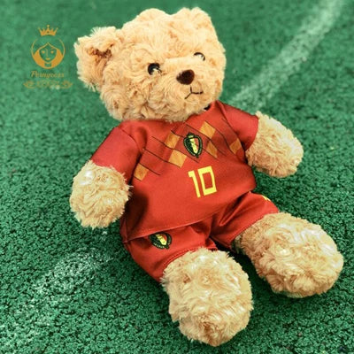 Plush Football Player Toys Plushie Teddy Bear Doll Souvenir For Children