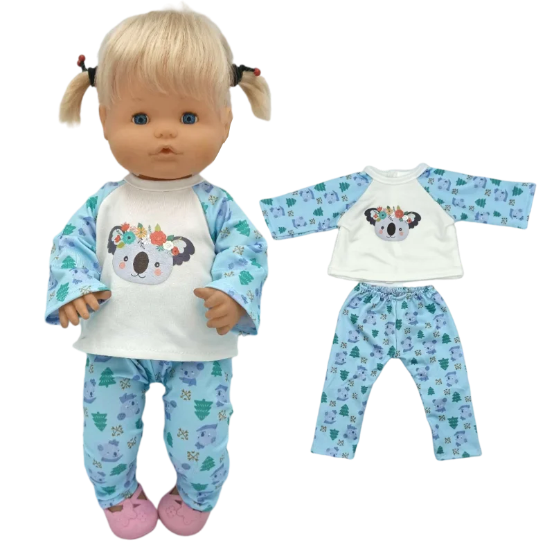 Reborn Baby Dolls Dress for 40 Cm Nenuco Ropa Y Su Hermanita Children Girl Gift Doll Clothes