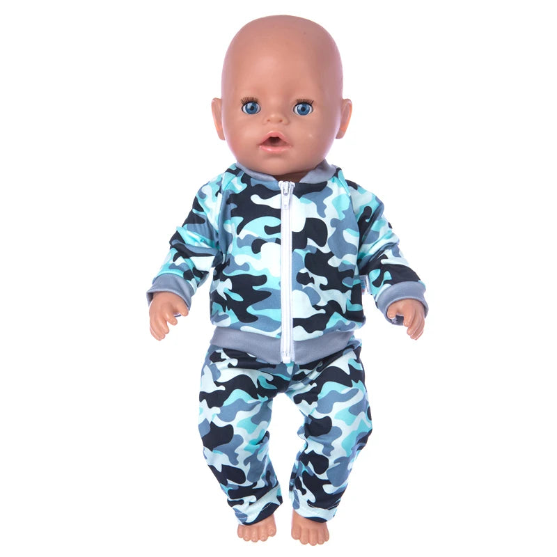 Reborn Baby Doll Winter Coat Pink Skirt 18 Inch Girl Dolls Clothes Jacket Children Xmas Gift Toys Wears