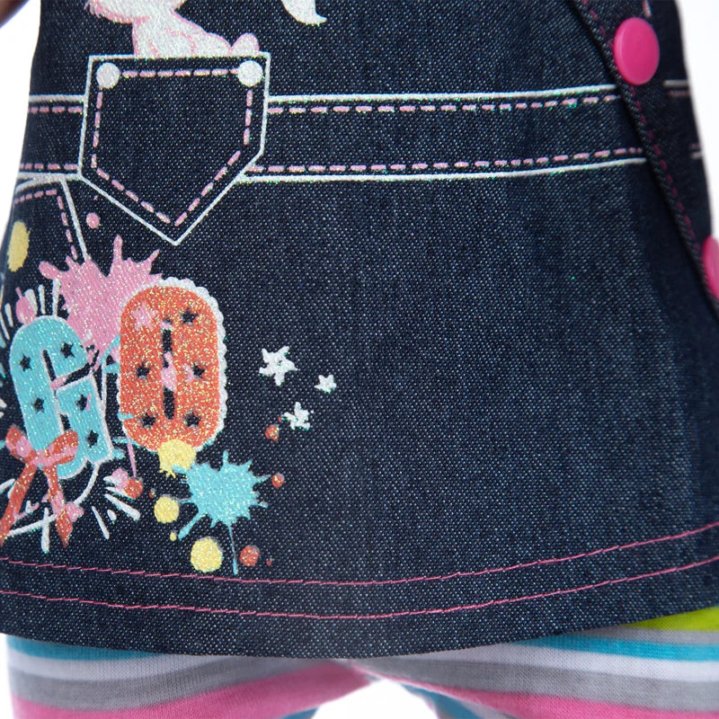 Reborn Baby Doll Winter Coat Pink Skirt 18 Inch Girl Dolls Clothes Jacket Children Xmas Gift Toys Wears