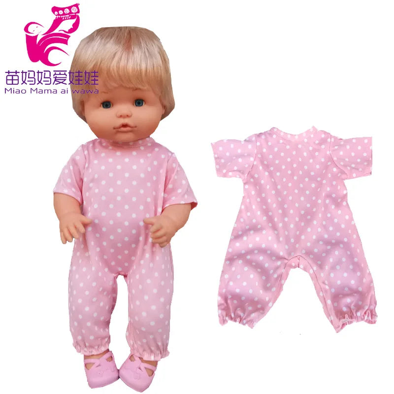 Reborn Baby Dolls Dress for 40 Cm Nenuco Ropa Y Su Hermanita Children Girl Gift Doll Clothes