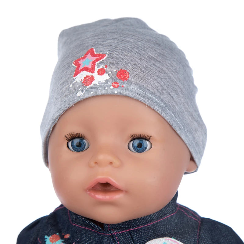Reborn Baby Doll Winter Coat Pink Skirt 18 Inch Girl Dolls Clothes Jacket Children Xmas Gift Toys Wears