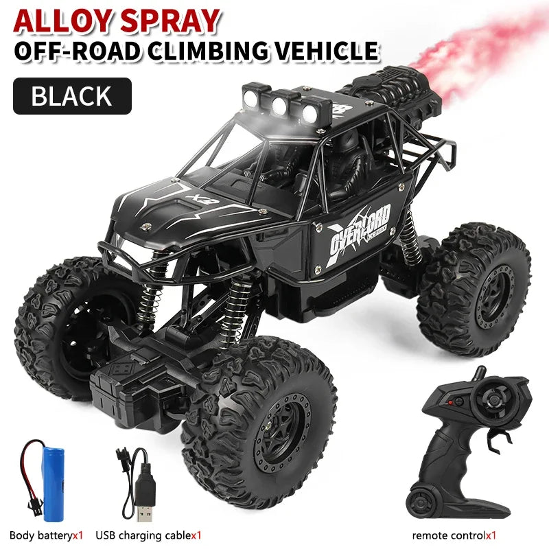 Rc Cars 1:18 2WD Off-Road RC Truck All Terrain 2.4G Electric RC Car High Speed 50KM/H Remote Control Car with LED Lights Kid Toy
