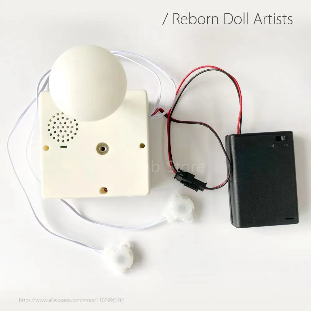 Reborn Doll Breathing Simulator With Cry and Smile sound Lifelike Baby for Plush Toy Doll Device Heart Beating Newborn Gift