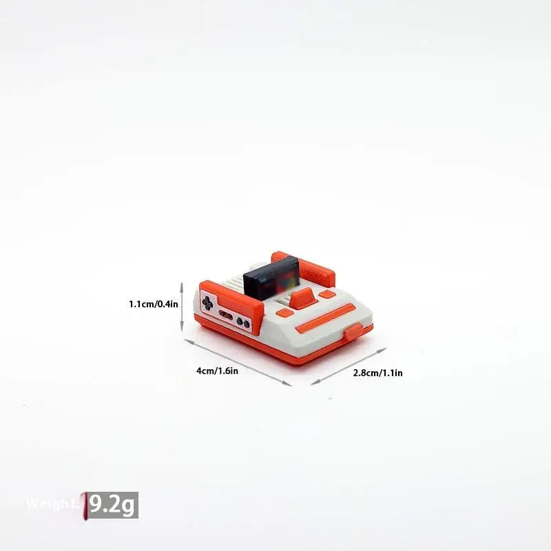 Dollhouse Retro TV Game Console Model Toy, Miniature 1/12 Scale Living Room Decor, Classic Doll Furniture Accessory