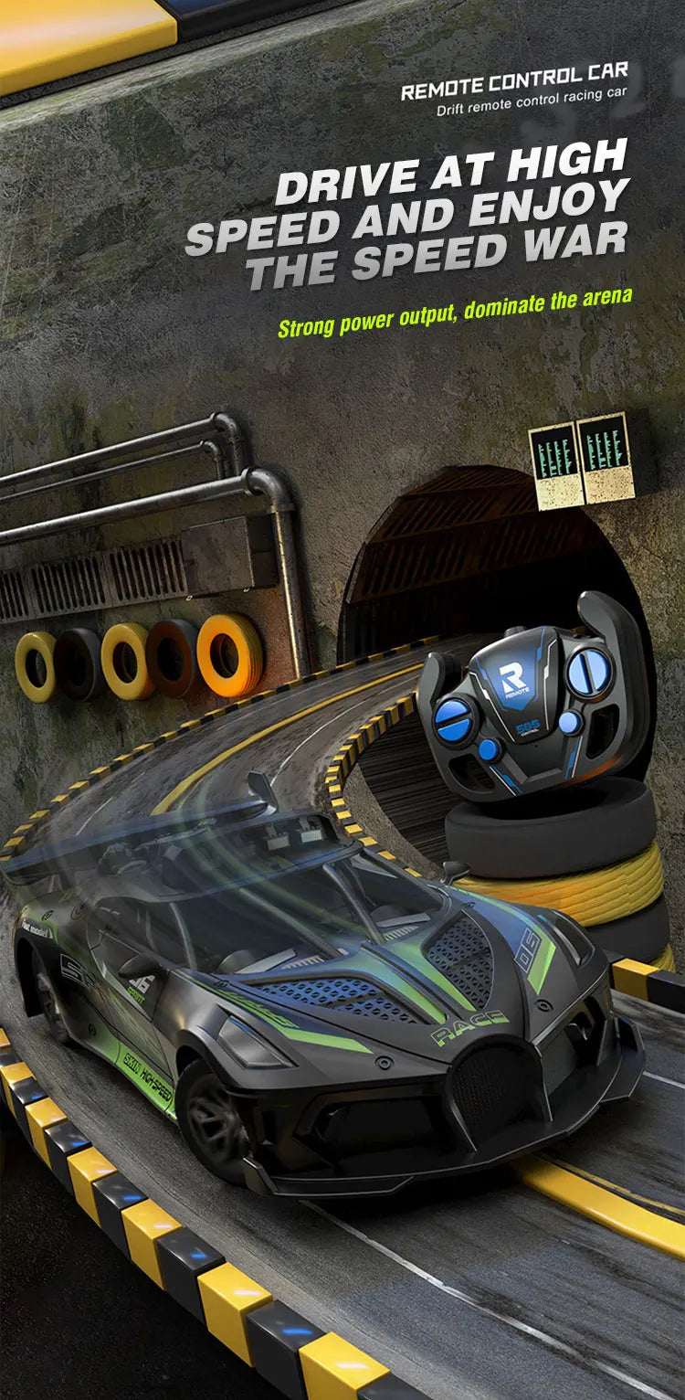 Rc Car 4Ch High-Speed Remote Control Drift Racing Car Electric Sportscar Toy Vehicle Model Toys for Boys Kids Birthday Gift