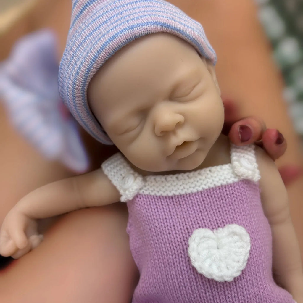 Reborn Dolls 33CM Open Mouth Silicone Girl Full Body Soft Silicone Unpainted Newborn Baby Dolls reborn de silicone real cuerpo