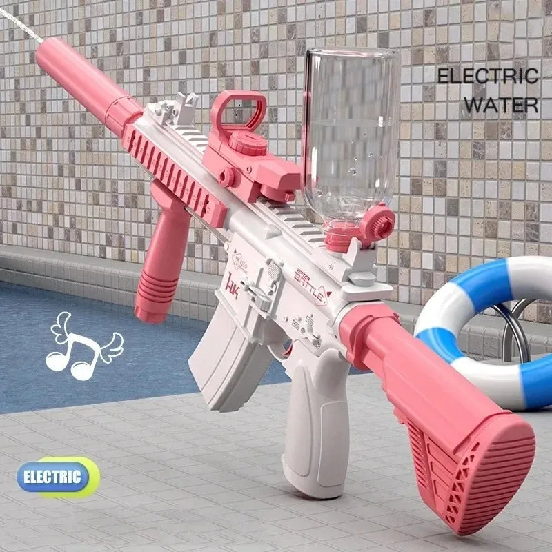 Electric Water Blaster Toy – High-Pressure Splash Launcher for Summer Outdoor Fun