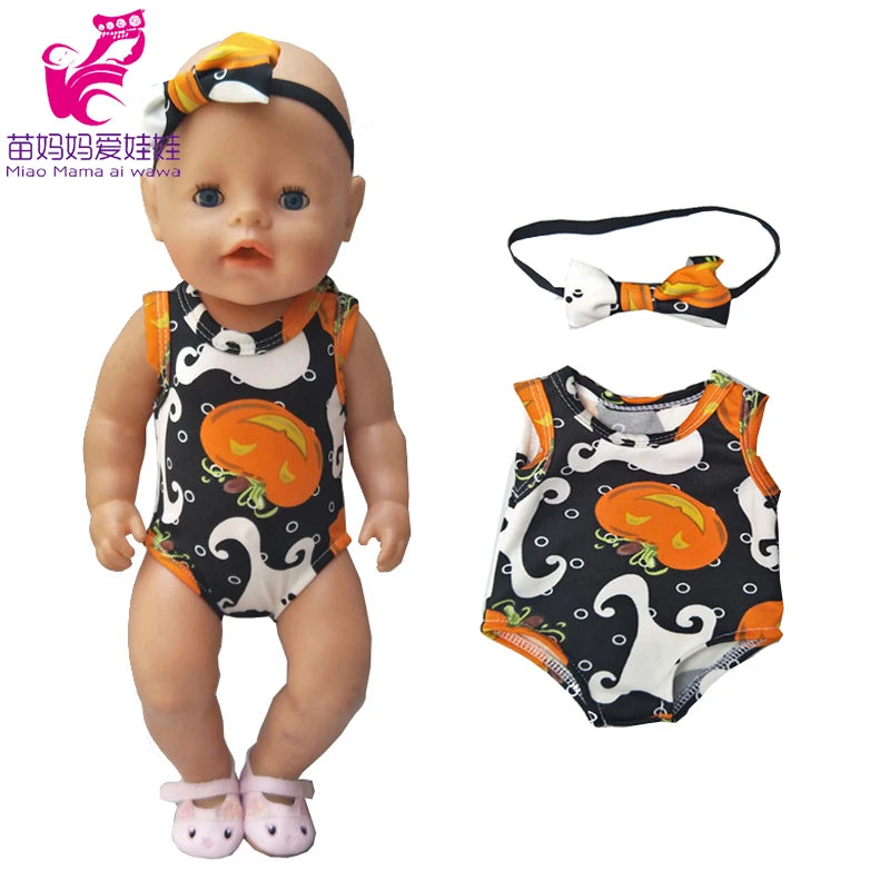 Reborn Baby Doll Winter Coat Pink Skirt 18 Inch Girl Dolls Clothes Jacket Children Xmas Gift Toys Wears