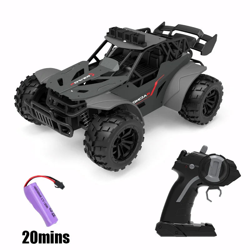 Rc Cars with Light 20KM/H 2.4G High-Speed Racing Remote Control Car Vehicle Truck Off-Road Climbing Car On a Sign Toys for Kids