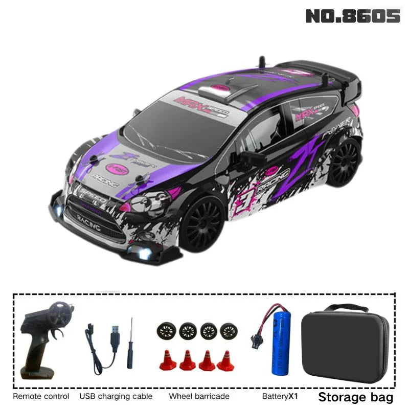 New 1:24 RC drift vehicle, Mustang 4WD cars, racing car with remote control, gift, competition racing car, children's toy