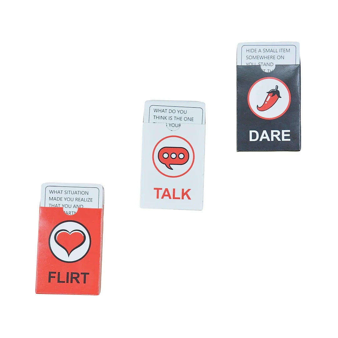 Party Games (Talk Flirt Dare), Board Games, Card Games, Interactive Tabletop Games, Suitable for Parties, Ideal as a Gift