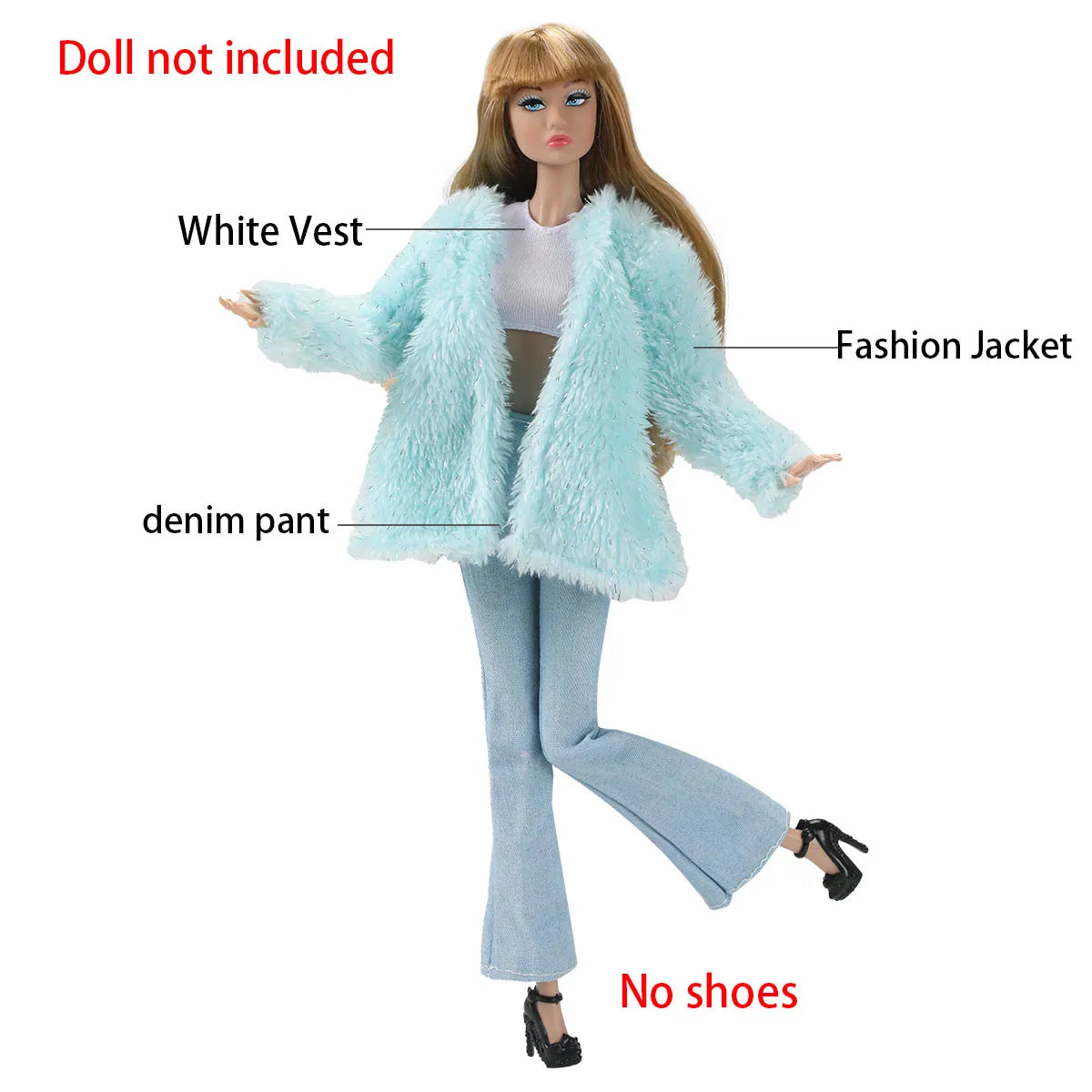 30cm Supermodel Doll Clothes Elegant/Mature Women Dress Up Fashion Leather Jacket+Vest+Skirt Set For 1/6 Doll Career Girls Wear