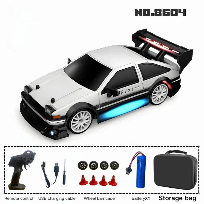 New 1:24 RC drift vehicle, Mustang 4WD cars, racing car with remote control, gift, competition racing car, children's toy