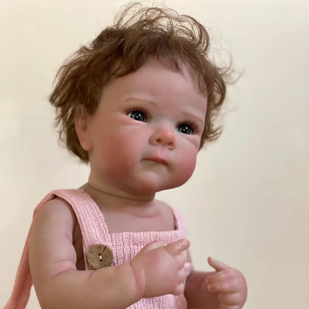 Reborn dolls with realistic hair synthetic rubber dolls with soft touch realistic newborn dolls for bathing Halloween Christmas