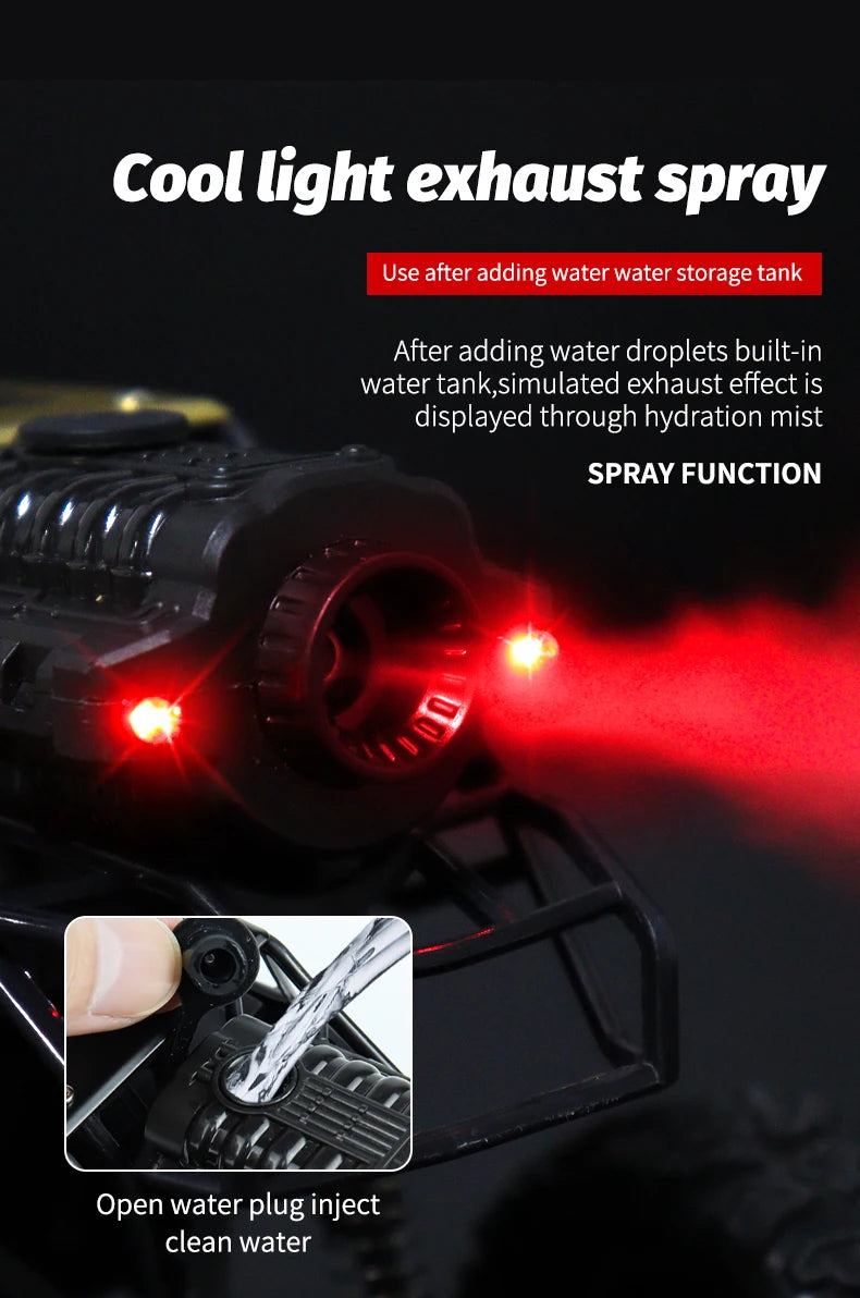 Rc Cars 1:18 2WD Off-Road RC Truck All Terrain 2.4G Electric RC Car High Speed 50KM/H Remote Control Car with LED Lights Kid Toy