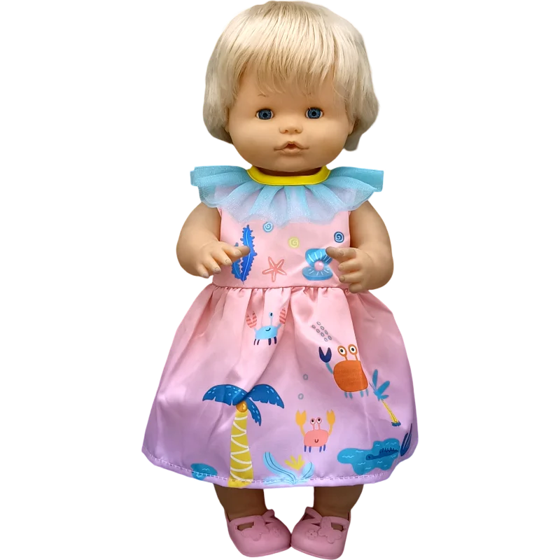 Reborn Baby Dolls Dress for 40 Cm Nenuco Ropa Y Su Hermanita Children Girl Gift Doll Clothes