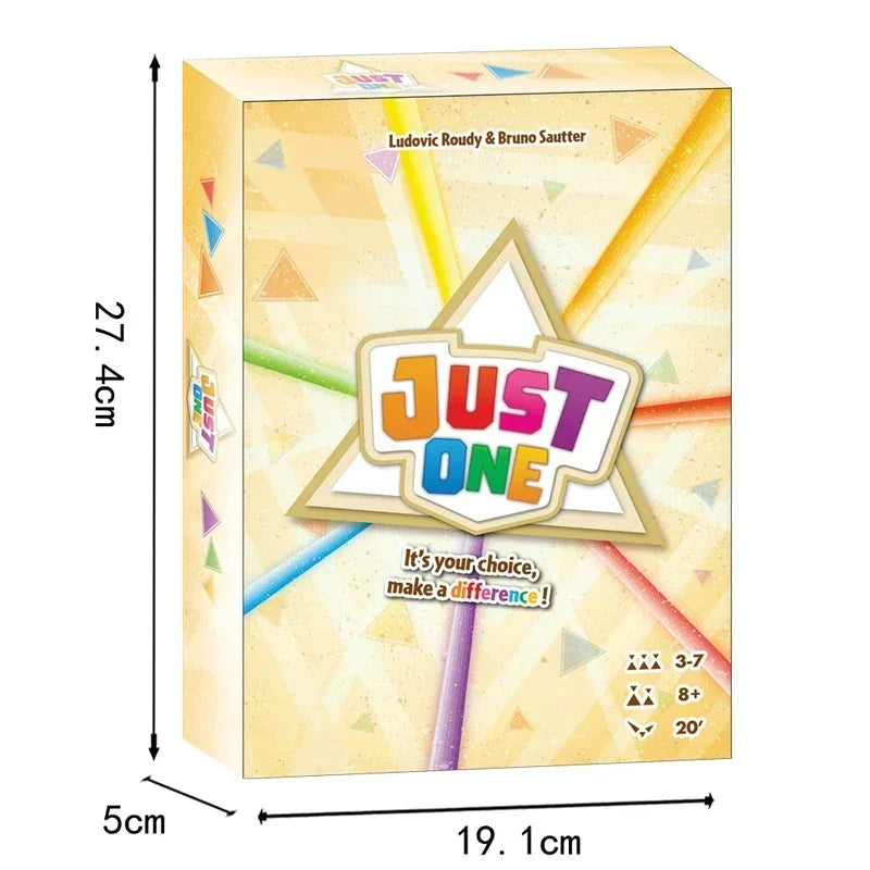 Just One Party Game - Engaging Board Game for Kids and Adults | 3-7 Players Family and friends gathering games