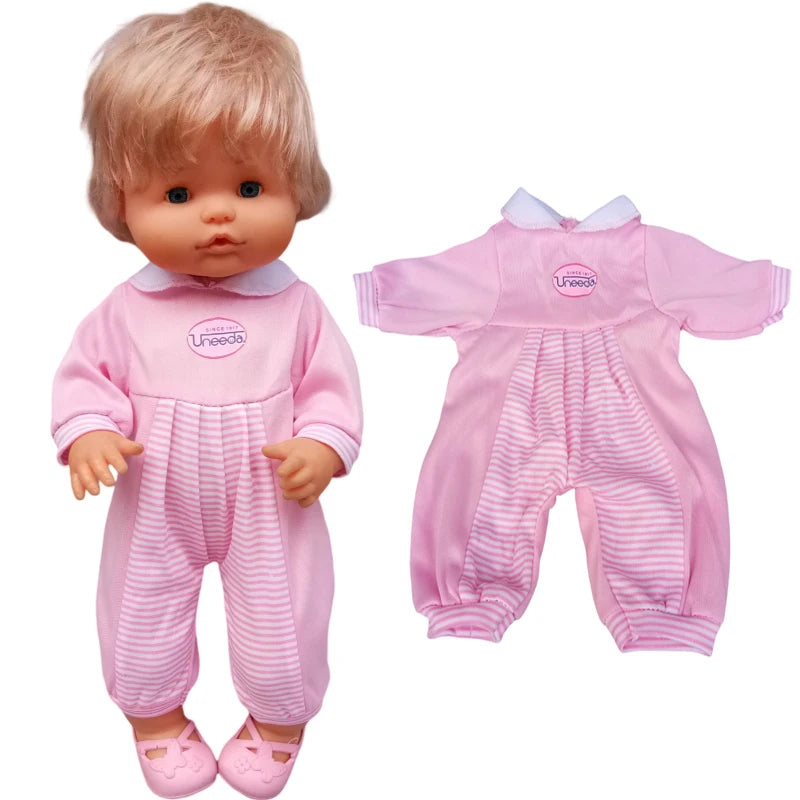 Reborn Baby Dolls Dress for 40 Cm Nenuco Ropa Y Su Hermanita Children Girl Gift Doll Clothes
