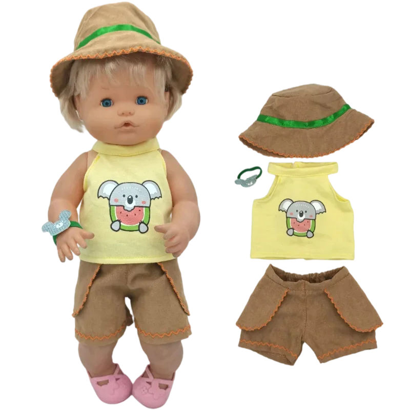 Reborn Baby Dolls Dress for 40 Cm Nenuco Ropa Y Su Hermanita Children Girl Gift Doll Clothes
