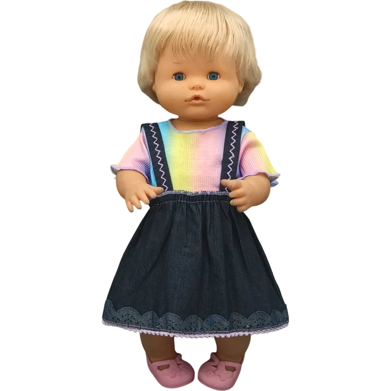 Reborn Baby Dolls Dress for 40 Cm Nenuco Ropa Y Su Hermanita Children Girl Gift Doll Clothes