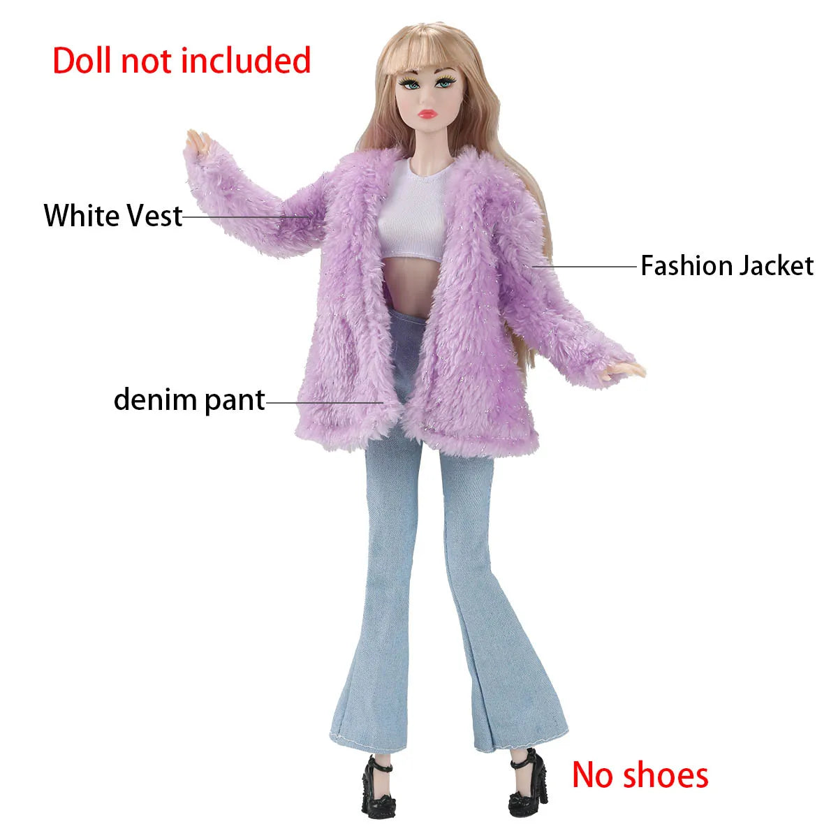 30cm Supermodel Doll Clothes Elegant/Mature Women Dress Up Fashion Leather Jacket+Vest+Skirt Set For 1/6 Doll Career Girls Wear