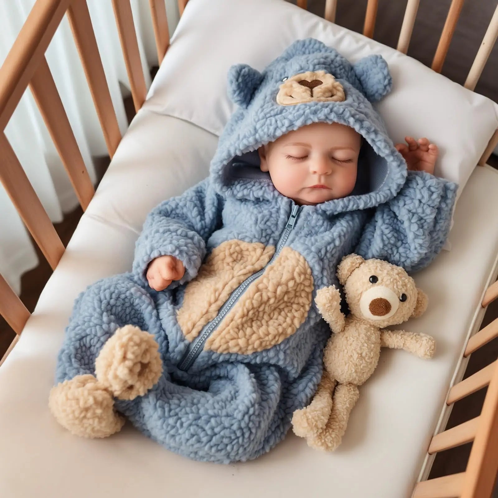 Reborn Doll  - 20 Inch Lifelike Baby Dolls Cloth Body Eyes Closed - Realistic Dolls with Accessories for Kids 3+ 3 Ye