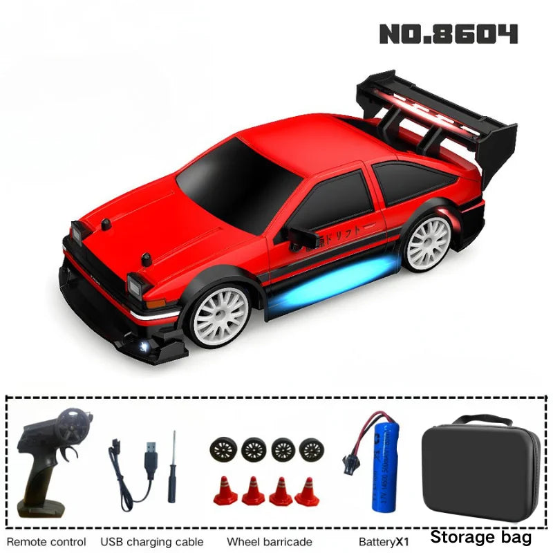 New 1:24 RC drift vehicle, Mustang 4WD cars, racing car with remote control, gift, competition racing car, children's toy