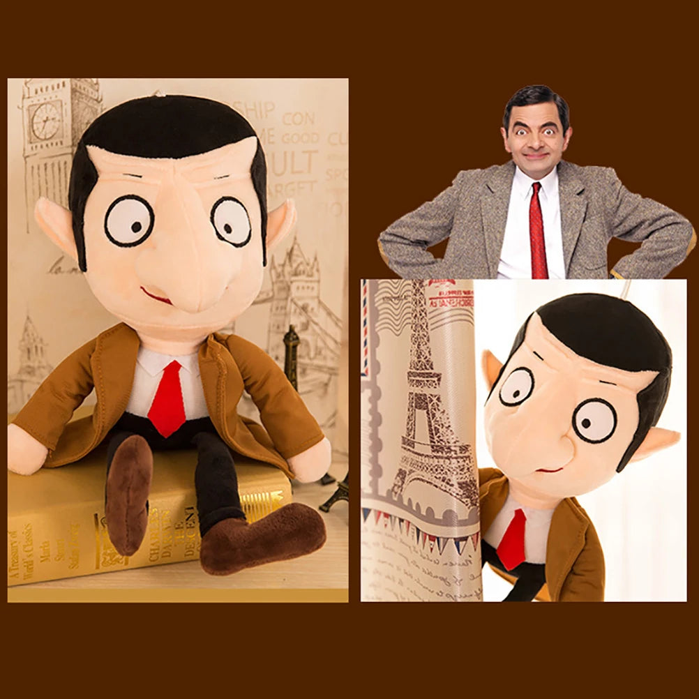 30CM Mr Bean Plush Toy Movie Mr Bean Stuffed Dolls Lovely Comfortable Mr Bean Plush Doll Toys
