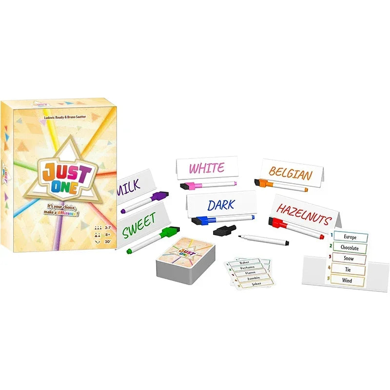 Just One Party Game - Engaging Board Game for Kids and Adults | 3-7 Players Family and friends gathering games