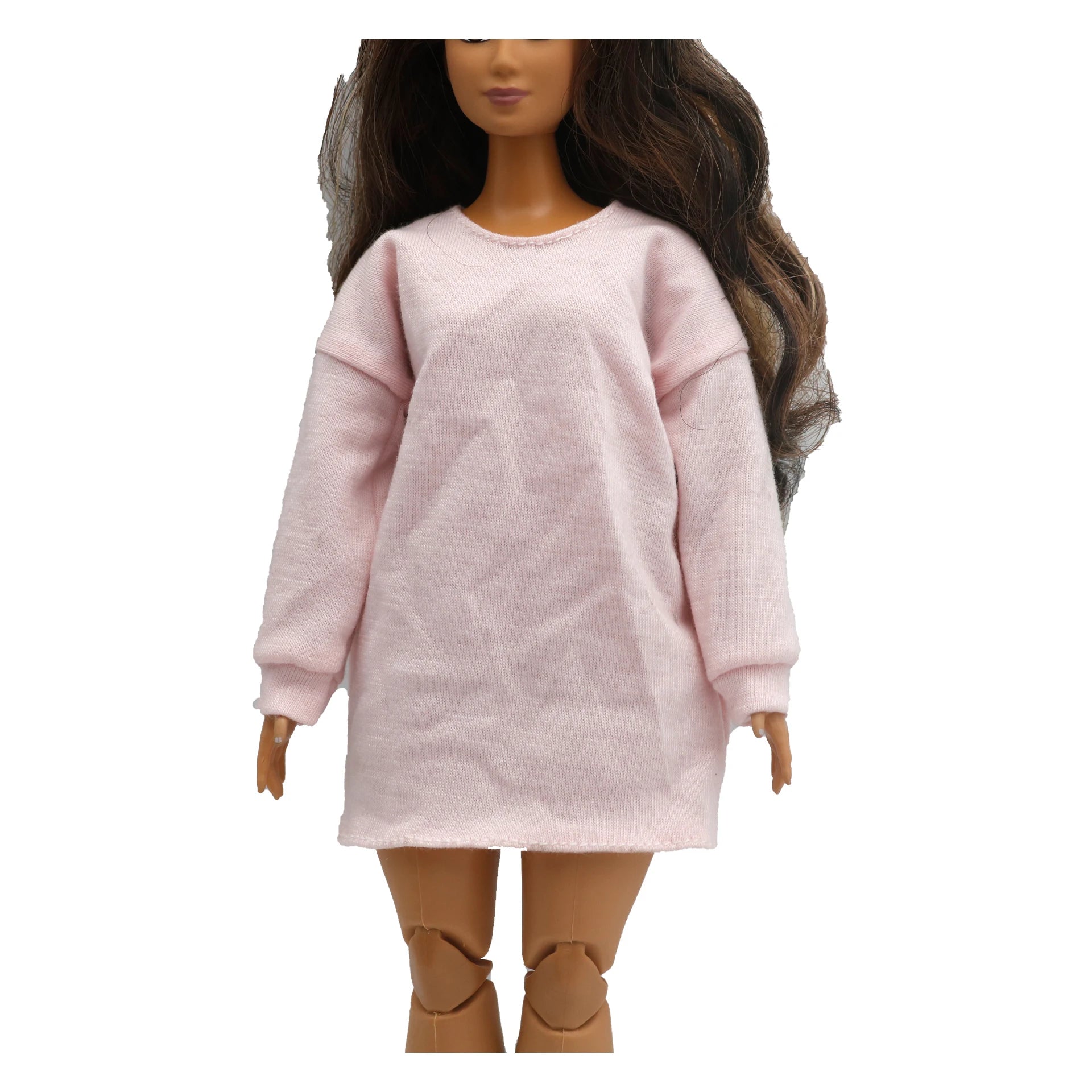 Doll clothing  30cm 1/6 Three colors of loose pink hoodie dressDaily Wear Accessories Clothes for Barbies doll