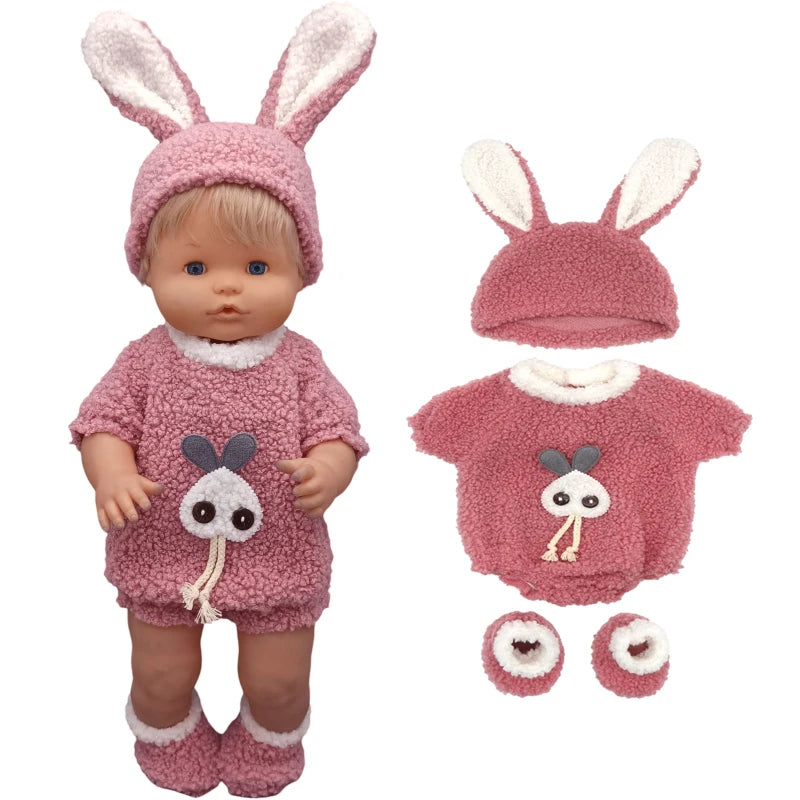 Reborn Baby Dolls Dress for 40 Cm Nenuco Ropa Y Su Hermanita Children Girl Gift Doll Clothes