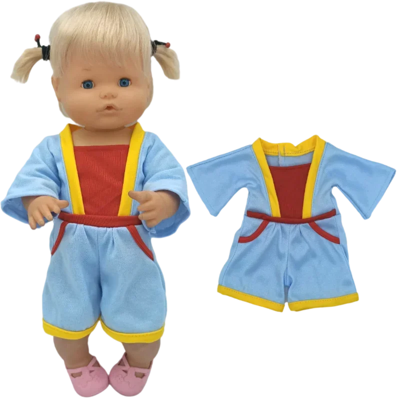 Reborn Baby Dolls Dress for 40 Cm Nenuco Ropa Y Su Hermanita Children Girl Gift Doll Clothes