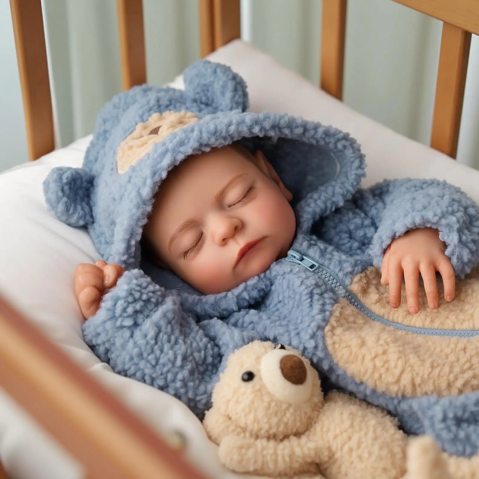 Reborn Doll  - 20 Inch Lifelike Baby Dolls Cloth Body Eyes Closed - Realistic Dolls with Accessories for Kids 3+ 3 Ye