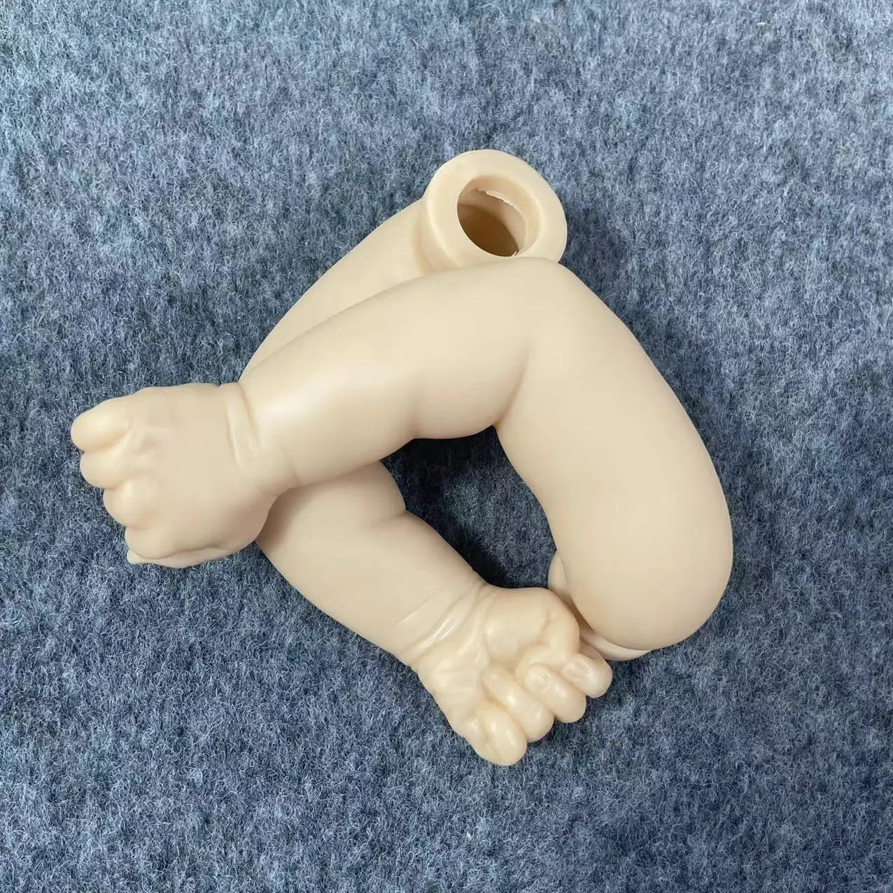 Reborn Blank Doll kit 17-18 Inch Elijah Vinyl Kit Unpainted Unfinished Doll Parts Handmade Toy with cloth body and eyes