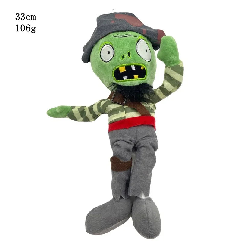 1pcs 30cm Plants vs Zombies Plush Toys PVZ Zombies Gargantuar Hats Pirate Zombies Plush Soft Stuffed Toys for Children Kids Gift