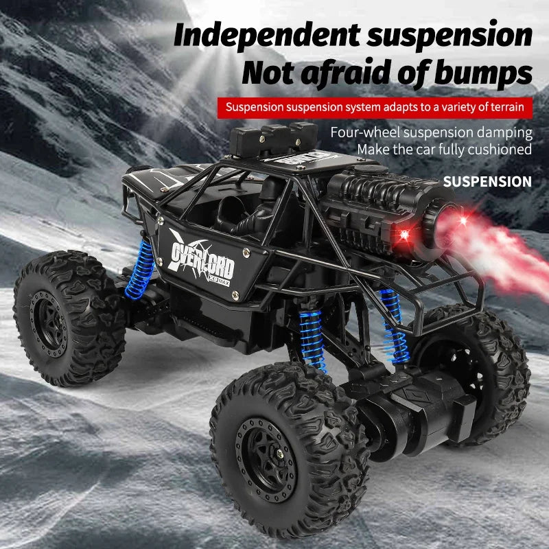 Rc Cars 1:18 2WD Off-Road RC Truck All Terrain 2.4G Electric RC Car High Speed 50KM/H Remote Control Car with LED Lights Kid Toy