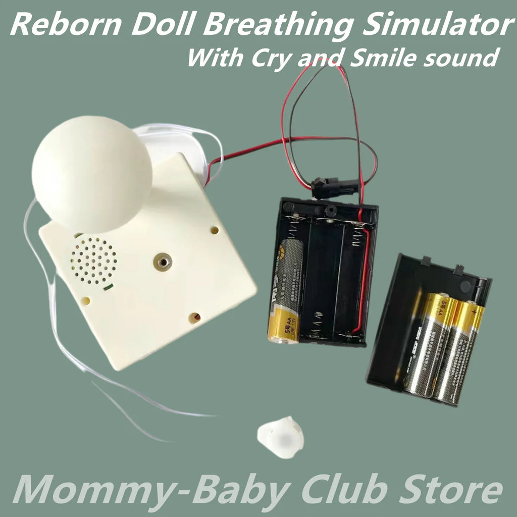 Reborn Doll Breathing Simulator With Cry and Smile sound Lifelike Baby for Plush Toy Doll Device Heart Beating Newborn Gift