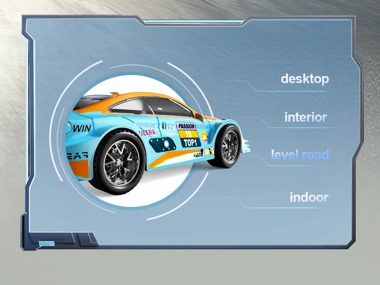 RC Car 1:43 2.4G High Speed Drift RC Car With APP Control & Lights Mini RTR Racing Car Model 4WD Full RC Vehicles Toys Gifts