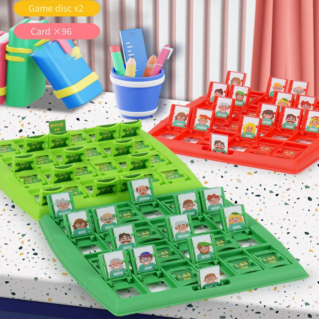 1set Guess Who I Am Party Games，Family Gathering Interactive Games，Fun Board Games，Interesting Gift