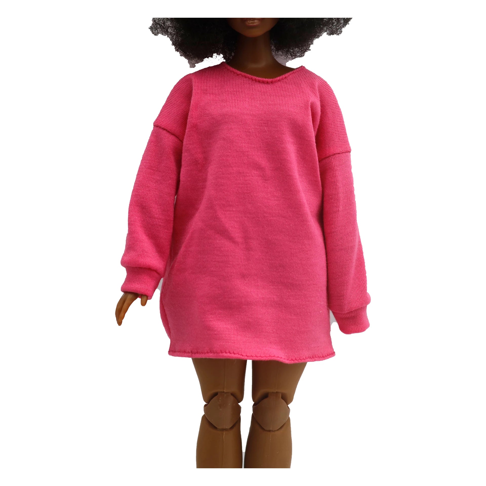 Doll clothing  30cm 1/6 Three colors of loose pink hoodie dressDaily Wear Accessories Clothes for Barbies doll