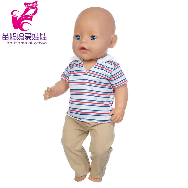 Reborn Baby Doll Winter Coat Pink Skirt 18 Inch Girl Dolls Clothes Jacket Children Xmas Gift Toys Wears