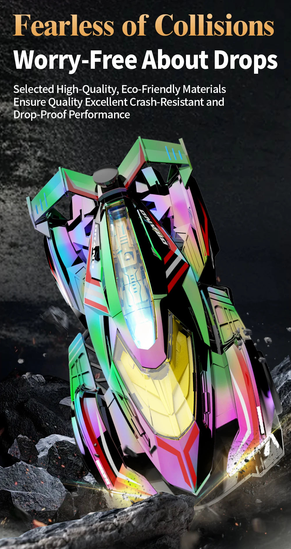 Rc Car 4Ch High-Speed Remote Control Drift Racing Car Electric Sportscar Toy Vehicle Model Toys for Boys Kids Birthday Gift